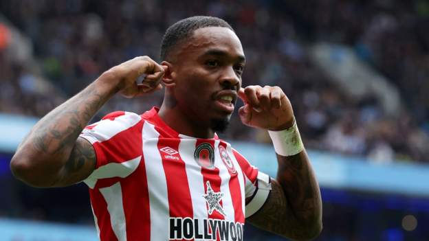 Manchester City 1-2 Brentford: Ivan Toney scores twice in shock win for visitors