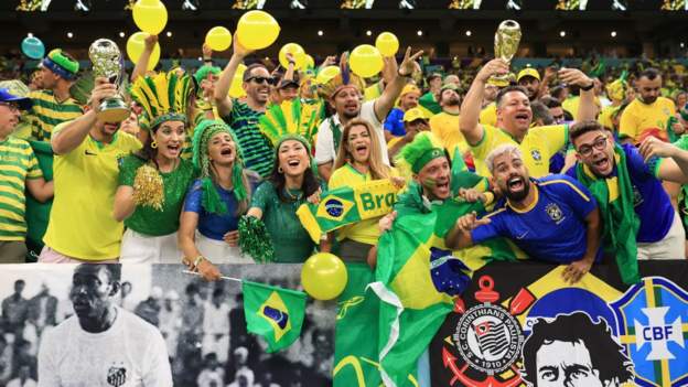 World Cup 2022: Brazil fans bring colour and noise to Lusail Stadium despite loss to Cameroon