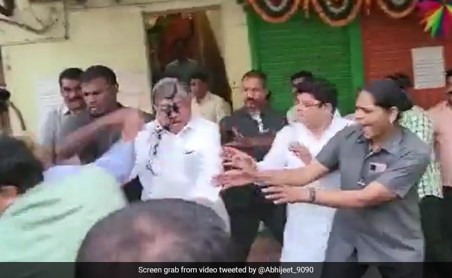 Video: Ink Thrown At Maharashtra Minister Over Comment On Dalit Icons