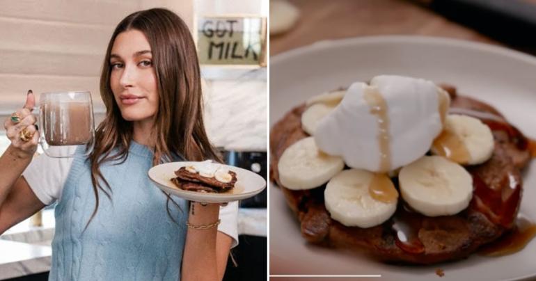 We're Drooling Over Hailey Bieber's Chocolate-Chip Protein Pancakes: "I've Outdone Myself"