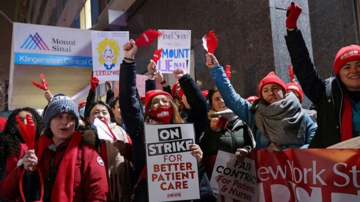 More than 7,000 nurses go on strike in this city demanding better pay, more staffing