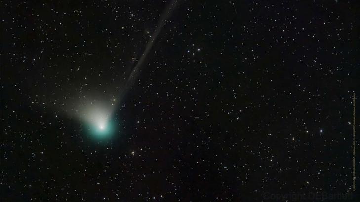 Rare, green comet to pass by Earth Wednesday