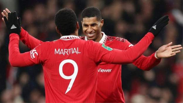 Manchester United 2-0 Nottingham Forest (5-0 on agg): United to play Newcastle in Carabao Cup final