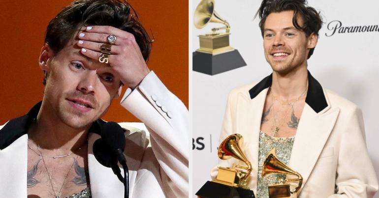 Harry Styles Has Sparked A Debate About White Privilege After Saying “This Doesn’t Happen To People Like Me Very Often” While Accepting Album Of The Year At The Grammys
