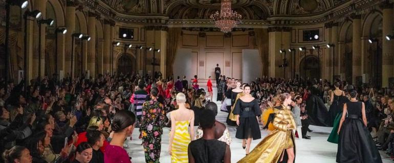 Carolina Herrera finds royal drama, opulence at NYFW