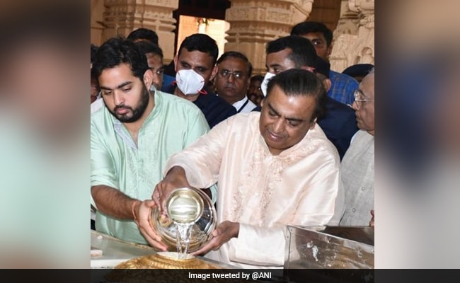 Pics: Mukesh Ambani Visits Somnath Temple In Gujarat, Donates 1.51 Crores