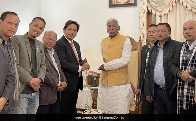 Conrad Sangma Meets Meghalaya Governor, Stakes Claim To Form Government