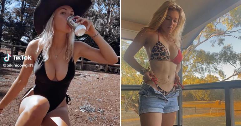 ‘Bikini cowgirl’ has taken the internet by Storm (6 Photos)