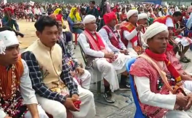 RSS-Linked Assam Tribal Group Holds Protest Against Religious Conversion