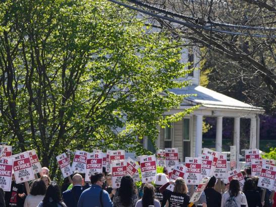 Thousands of Rutgers faculty go on unprecedented strike