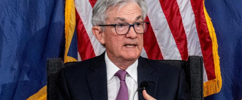 Federal Reserve Chair Powell hints at a pause in rate hikes when central bank meets next month