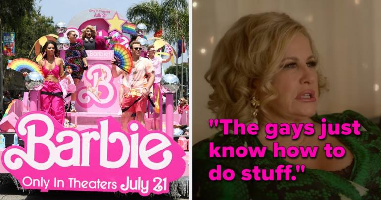 These “Barbie” Cast Members Attended A Pride Parade On A Perfectly Pink Float