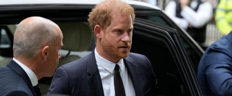 Prince Harry arrives at High Court for testimony in phone backing case