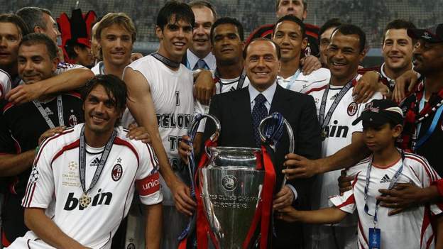 AC Milan pay tribute to former owner Berlusconi