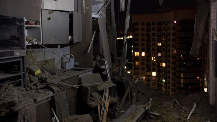 Two hospitalized, buildings damaged in Kyiv by Russian drone strike overnight