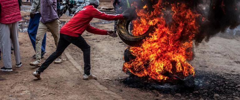 Kenyan religious leaders urge the president to repeal a new tax law as protests surge