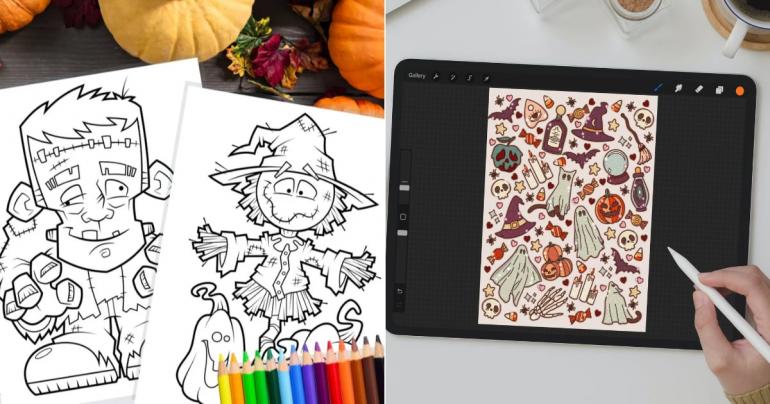 12 Printable Halloween Coloring Pages For Adults