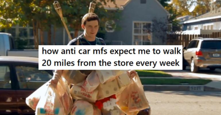 The anti-car crowd getting appropriately roasted (30 Photos)