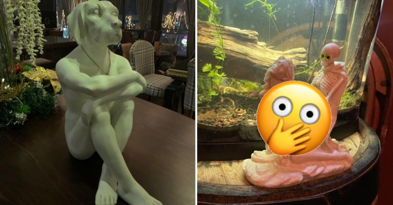 Disturbing restaurant decor that’ll make you wanna cook at home (26 Photos)