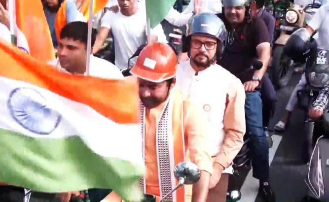 Har Ghar Tiranga 2.0 Launched With A Bike Rally Of MPs In Delhi