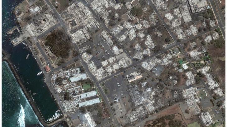 Before-and-after satellite images show Maui devastation in stark contrast