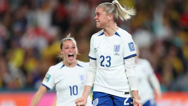 England 2-1 Colombia: Lionesses book Women's World Cup semi-final with Australia