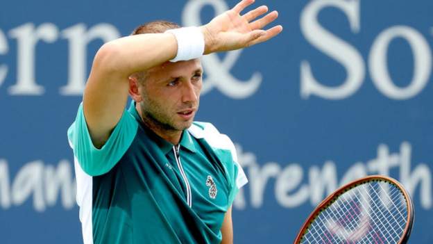 Cincinnati Open: Britain's Dan Evans knocked out in first round by Lorenzo Musetti