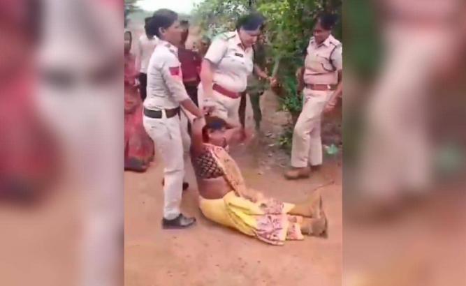 "As Per Rules": Madhya Pradesh Cop On Viral Video Of Woman Dragged By Hair