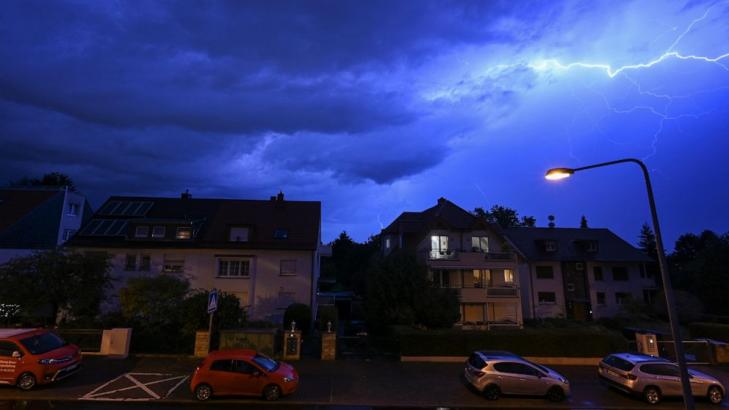 Heavy rain in Germany causes flooding and leads to flight cancelations in Frankfurt