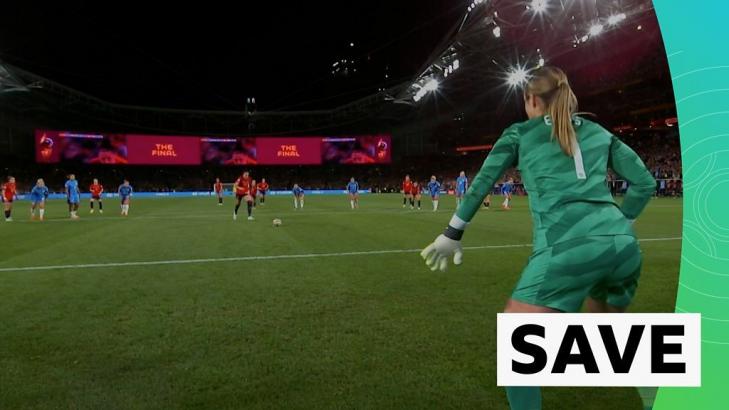 Women's World Cup: Mary Earps makes crucial penalty save following VAR hand ball review