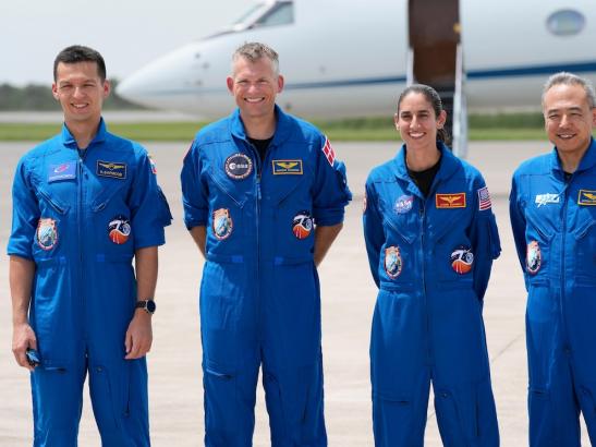 New crew for the space station launches with 4 astronauts from 4 countries