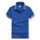 Pria Olahraga POLO T-shirt Katun Manik Leisure Tops (Biru)-Intl
