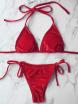 Velvet String Bikini Swimwear