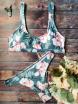 U Neck Floral Bikini Set