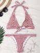 Striped Halter Bathing Suit