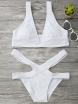 Plunge Midi Bikini Top and Bandage Bottoms