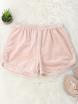 Elastic Waist Casual Velvet Shorts