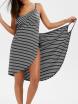 Striped Open Back Multiway Wrap Cover-ups Dress