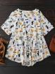 Cartoon Painting Smock Top