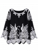 Peacock Applique Swing Top