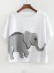 Loose Cotton Elephant Top