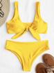 Front Knot Padded Bikini Set