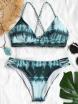 Tie Dye Braided Thong Bikini Set