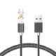 Fast Charger 3 in 1 Metal Head Usb Cable Magnetic Charging Micro Usb Magnetic Data Cable