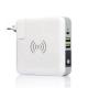 Qi Wireless Charging 6700mAh Power Bank with USB Global Travel Charger