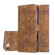 for IPhon8/7 Case Cover Embossed Oil Wax Lines Phone Case Cover PU Leather Wallet Style Case