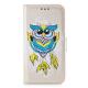 Glitter Owl Flip PU Leather Phone Case for iPhone X