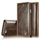 CaseMe 003 for iPhone 7/ 8 Flip Wallet Case in Oil Wax Artcraft PU Leather with 1 Cash and 1 Card Slot