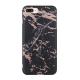 Marble Stone Pattern  Bronzing Soft TPU Creative Case for iPhone 7 Plus / 8 Plus