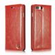 CaseMe 003 for iPhone 7/ 8 Plus Oil Wax Flip Stand Wallet Leather Case with PC Back Cover and Cash Card Slot